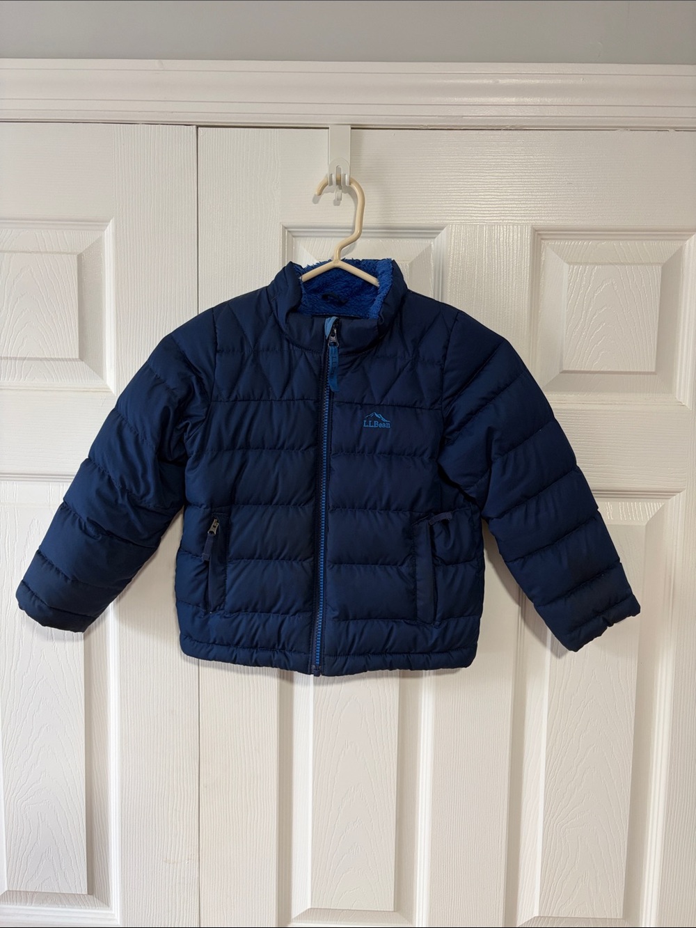 L.L. Bean Kids Navy Blue Puffer Jacket